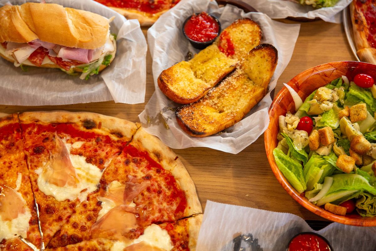 Pizza Dynamo menu spread